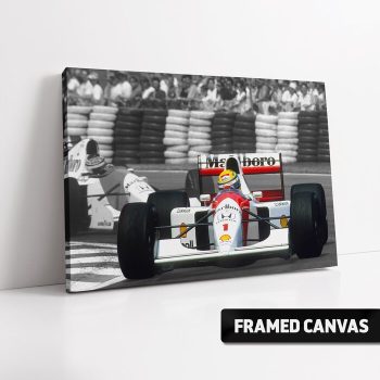 Ayrton Senna Canvas Print Mclaren-Honda 1992 Formula 1 Canvas Poster Print