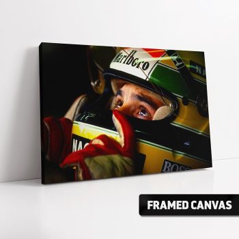Ayrton Senna Mclaren Formula 1 Canvas Print 1989 Ayrton Senna Helmet Canvas Poster Print