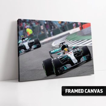 Canvas Print Or Poster Lewis Hamilton Silverstone 2017 British Gp F1 Mercedes Formula One Motorsport Poster