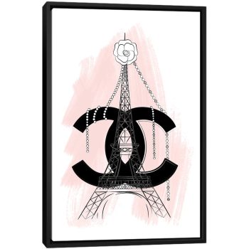 Chanel Paris - Black Framed Canvas