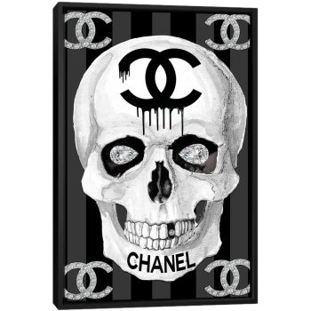 Chanel Skull - Black Framed Canvas