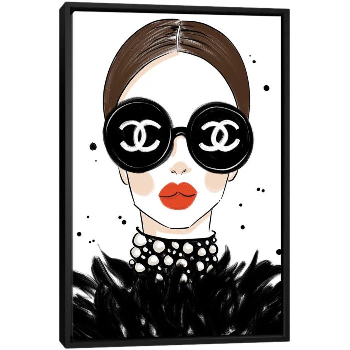 Chanel Sunglasses - Black Framed Canvas