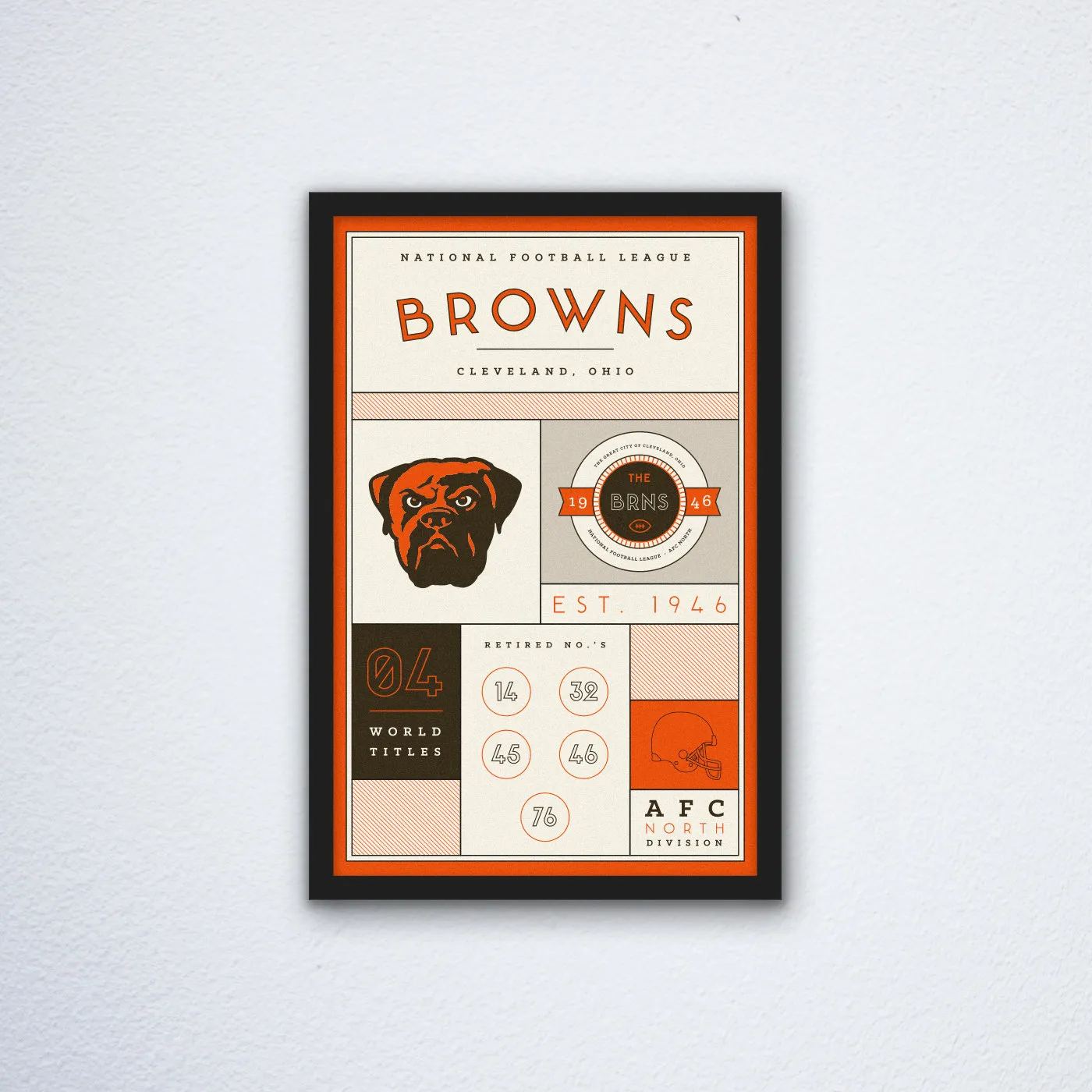 Cleveland-Browns-Stats-Canvas-Poster-Print-Wall-Art-Decor Cleveland Browns Stats Canvas Poster Print - Wall Art Decor