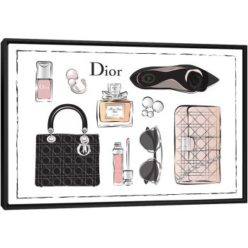 Dior Accessories - Black Framed Canvas