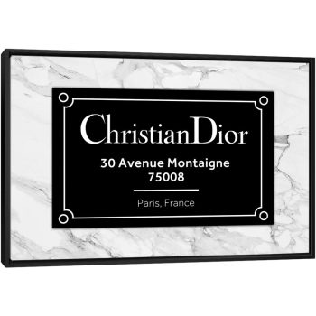 Dior Paris - Black Framed Canvas