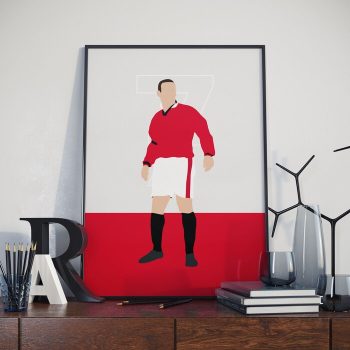 Eric Cantona Manchester United Football Canvas Poster Print Wall Art Decor