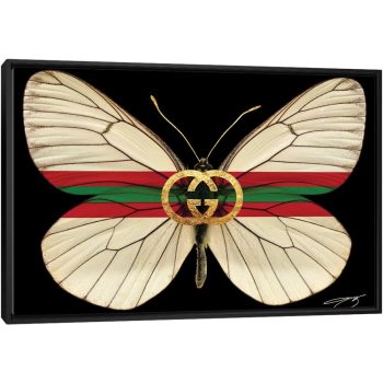 Fly As Gucci - Black Framed Canvas