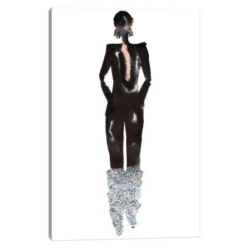 Yves Saint Laurent (YSL) Fall '17 - Black Framed Canvas