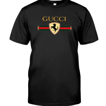 Gucci Ferrari Black Luxury Brand Unisex T-Shirt Kid T-Shirt LTS031