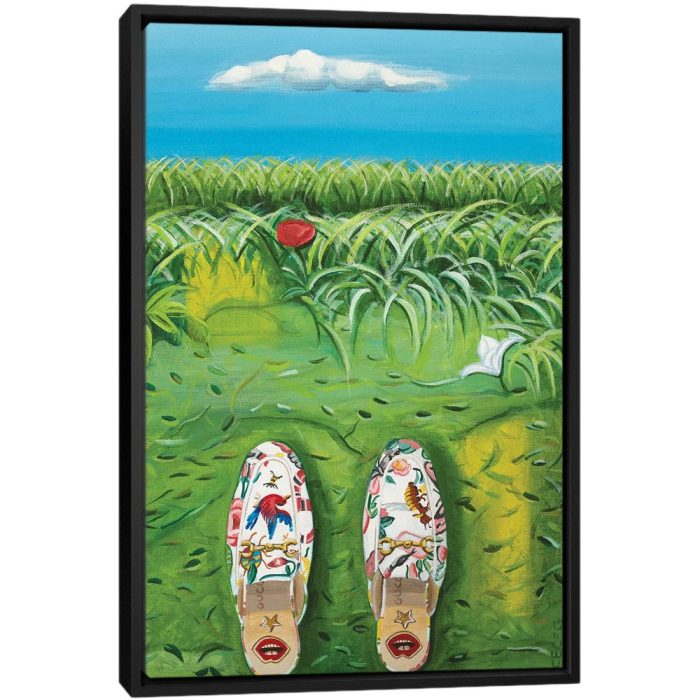Gucci Flora Garden - Black Framed Canvas