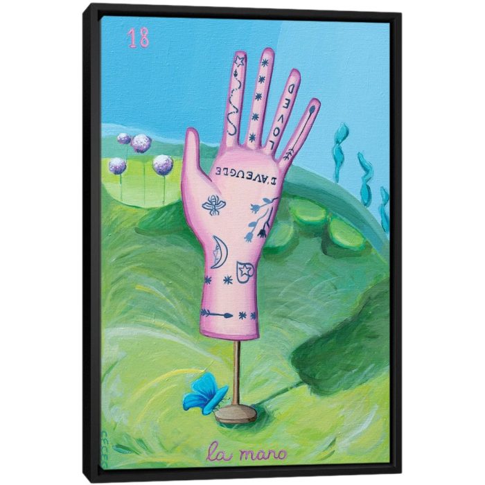 Gucci Glove In The Garden - Black Framed Canvas