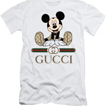 Gucci Mickey Mouse White Luxury Brand Unisex T-Shirt Kid T-Shirt LTS009