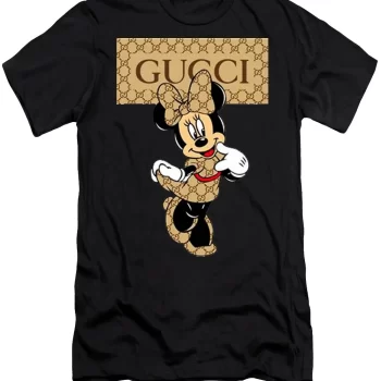 Gucci Minnie Mouse Black Luxury Brand Unisex T-Shirt Kid T-Shirt LTS019