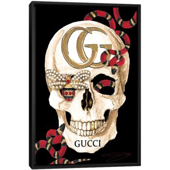 Gucci Skull II - Black Framed Canvas