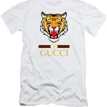 Gucci Tiger White Luxury Brand Unisex T-Shirt Kid T-Shirt LTS017