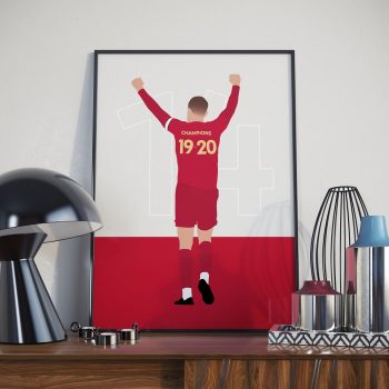 Jordan Henderson Liverpool Football Canvas Poster Print Wall Art Decor