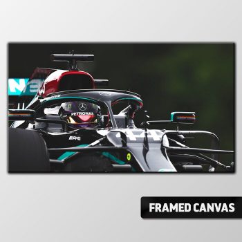 Lewis Hamilton Canvas Print Mercedes Petronas Austria 2020 Poster Print