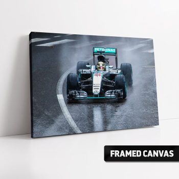 Lewis Hamilton Monaco Gp Win 2016 Canvas Print Formula One F1 Mercedes Motorsport Poster