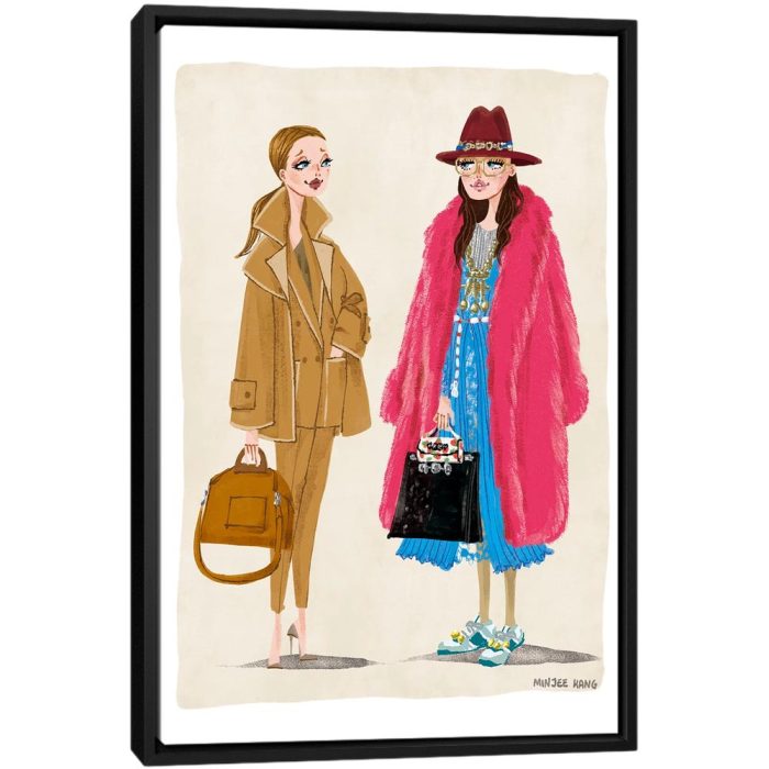 Max Mara & Gucci - Black Framed Canvas