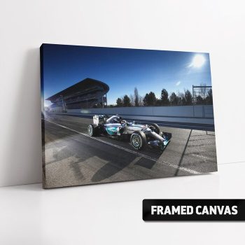 Mercedes Amg Petronas Lewis Hamilton W06 2015 Canvas Print Formula 1 F1 Motorsport Poster