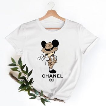Mickey Mouse Chanel Shirt, Chanel Logo T-Shirt, Unisex Fashion Chanel Shirt, Chanel Tee, Chanel Luxury Tshirt LTS051