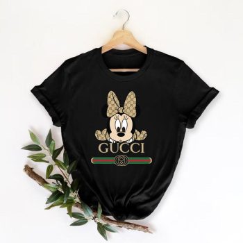 Minnie Mouse Gucci Shirt, Gucci Logo T-Shirt, Unisex Fashion Gucci Shirt, Gucci Tee, Gucci Luxury Tshirt LTS105
