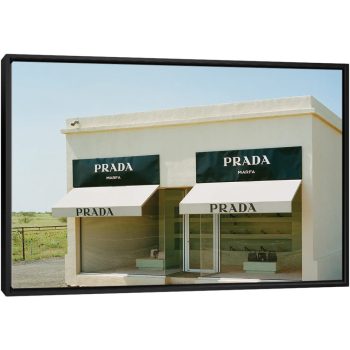 Prada Marfa III - Black Framed Canvas