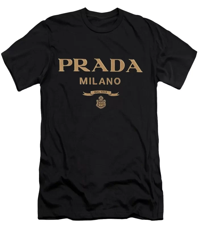 Prada Milano Black Luxury Brand Unisex T-Shirt Kid T-Shirt LTS026