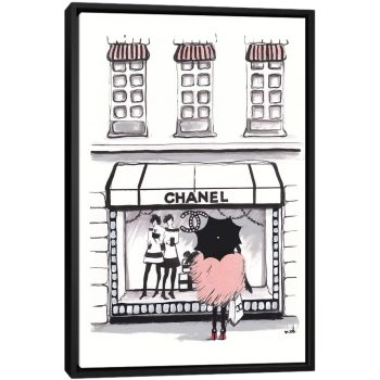 Shopping Chanel - Black Framed Canvas