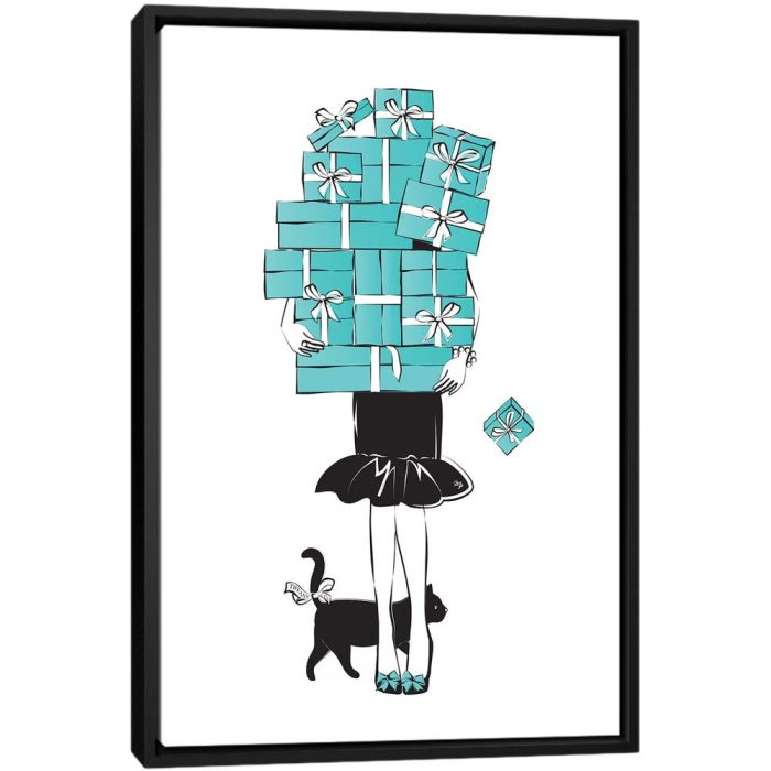 Tiffany Girl - Black Framed Canvas