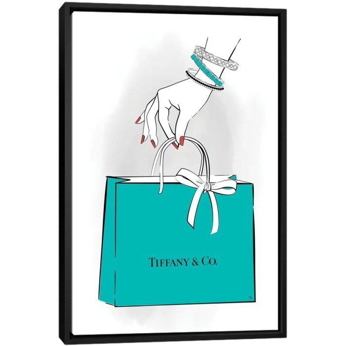 Tiffany's Hand - Black Framed Canvas