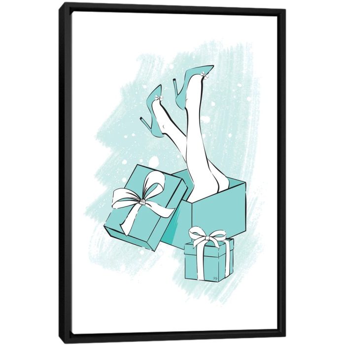 Tiffany's Legs - Black Framed Canvas