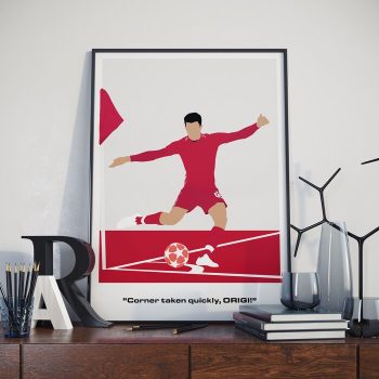 Trent Alexander-Arnold Commentary Liverpool Football Canvas Poster Print Wall Art Decor