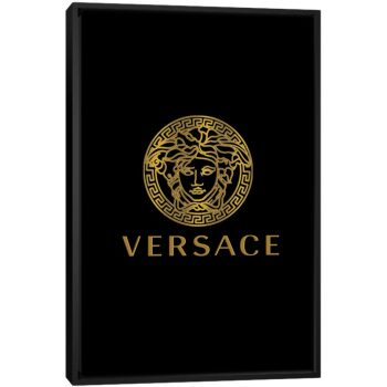 Versace - Black Framed Canvas