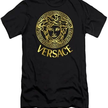 Versace Golden Medusa Black Luxury Brand Unisex T-Shirt Kid T-Shirt LTS020