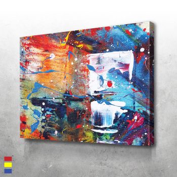 Abstract "1" a Journey of Visual Abstraction Canvas Poster Print Wall Art Decor