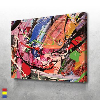 Abstract "2" and the Visual Abstraction the Perfect Art Canvas Poster Print Wall Art Decor