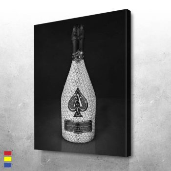 Ace Bottle Silver and Pop Culture Icons Canvas Poster Print Wall Art Decor