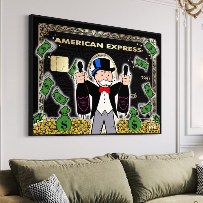 American Express Canvas Scrooge Mcduck Alec Inspired Pop Art Goals Dom Dreams Richie Rich Wall Art