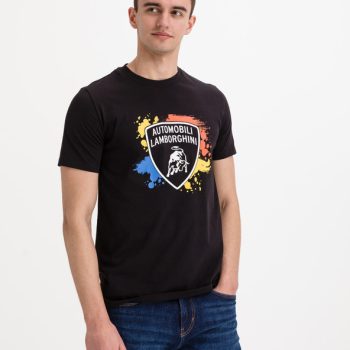 Automobili Colorful Logo Lamborghini Cotton Tee Unisex T-Shirt FTS076