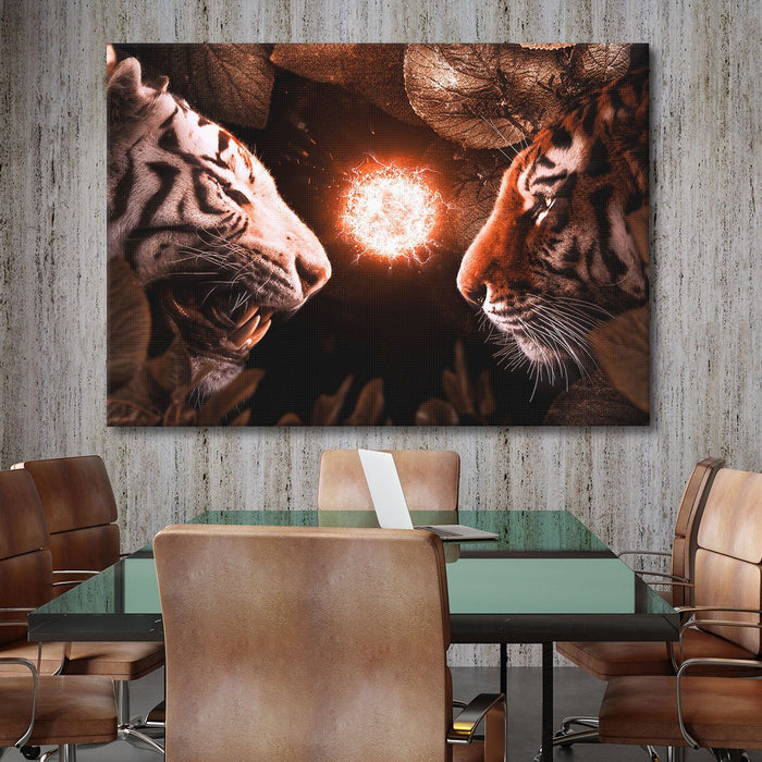 Beast Fight Night the Wild’s Most Intense Battles Canvas Poster Print ...