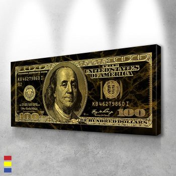 Benny Gold Marble of Iconic Figures in Contemporary Art Canvas Poster Print Wall Art Decor