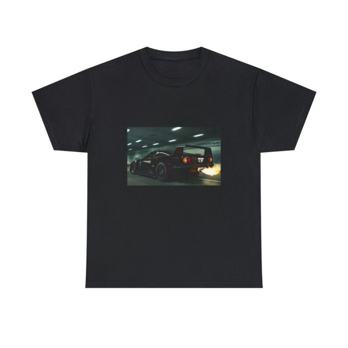 Black Ferrari F40 Graphic Print Cotton Tee Unisex T-Shirt FTS241