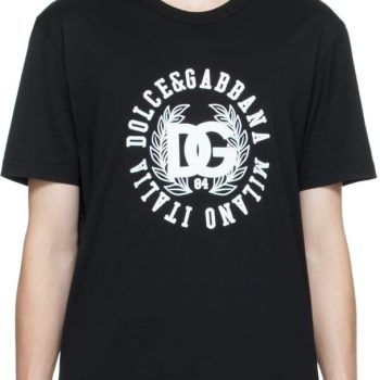 Black Round Letter Dolce & Gabbana Tee Unisex T-Shirt FTS530