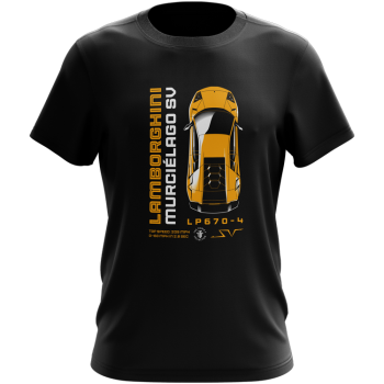 Bold Yellow White Lamborghini Murcielago Sv Cotton Tee Unisex T-Shirt FTS077