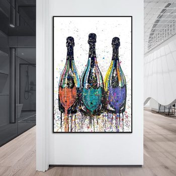 Champagne Color Canvas Poster Print Wall Art Decor