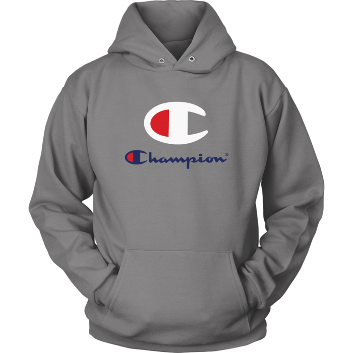 Champion Logo Unisex Hoodie