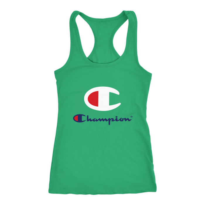 Champion Logo Women Racerback Tank Top