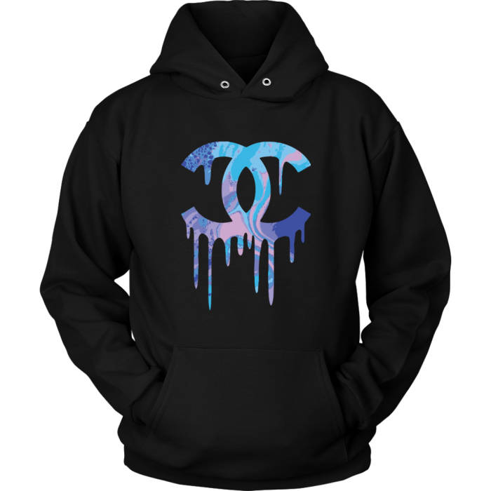 Chanel Logo Drip Unisex Hoodie