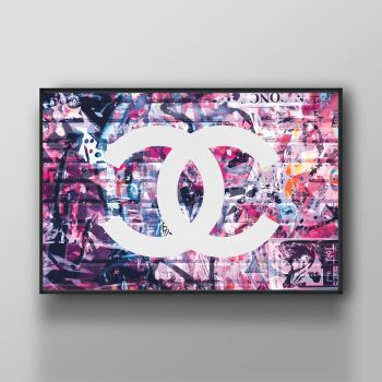 Chanel Logo Luxury Brand Canvas Poster Print Wall Art Decor